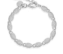Bracelete Cordão Torcido em Prata 925